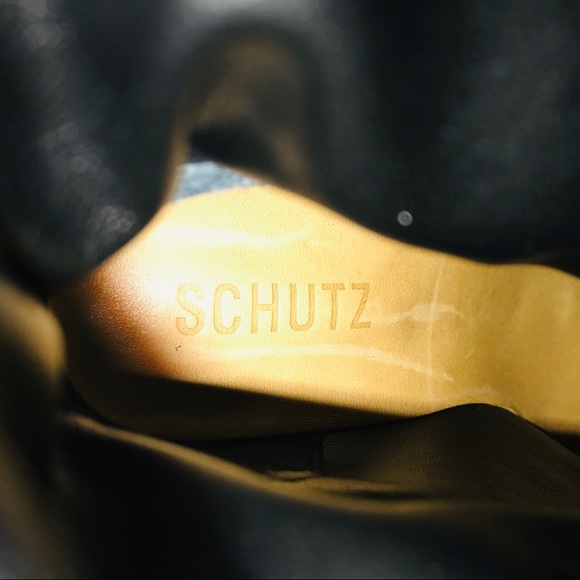 New Schutz Panelled Snake Effect Cowboy Boots - Picture 9 of 10